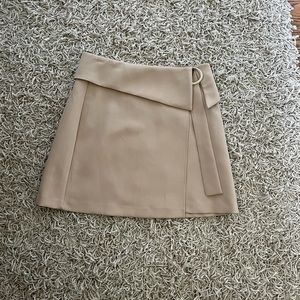 Zara - tan wrap mini skirt - NWT